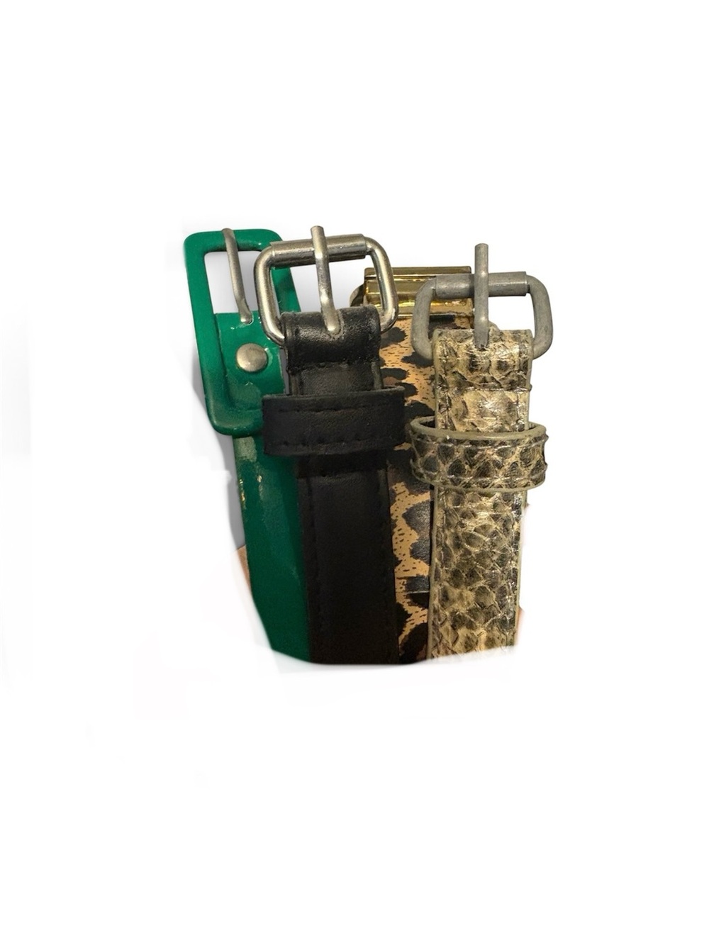 Women’s Mixed-Color Belt Pack - Green, Black, animal print & Snake-Print